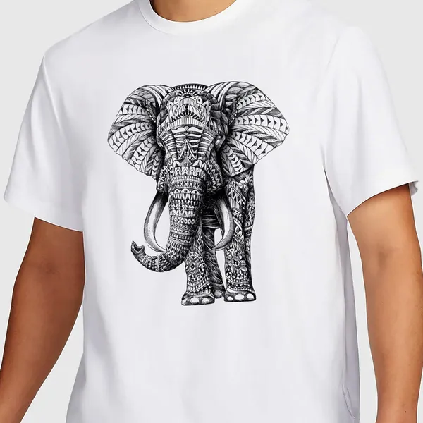 Mooch_Wale_Ornate_Elephant__Quick-Dri_T-shirt_For_Men