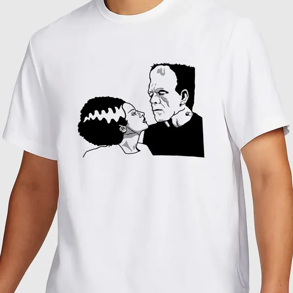 Mooch_Wale_Right_Frankenstein_And_His_Bride_Wedding__Quick-Dri_T-shirt_For_Men