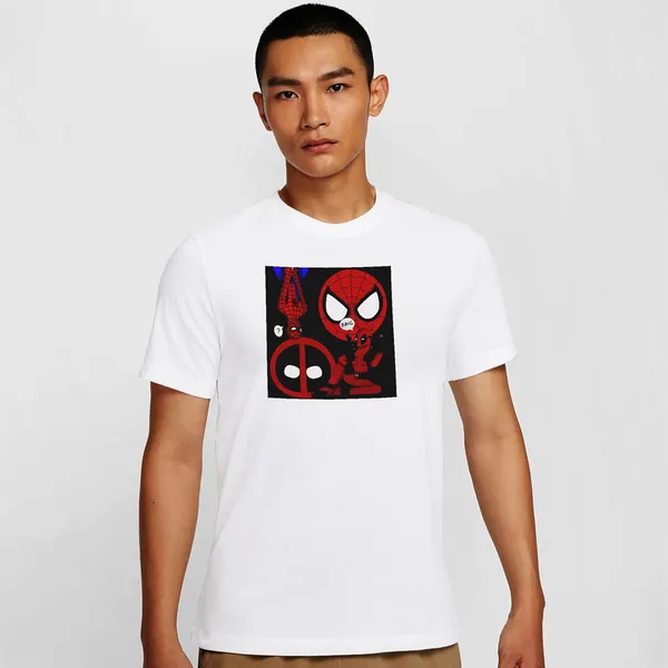 Mooch_Wale_Spider_Man_And_Deadpool__Quick-Dri_T-shirt_For_Men