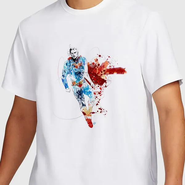 Mooch_Wale_Superman_Artwork__Quick-Dri_T-shirt_For_Men