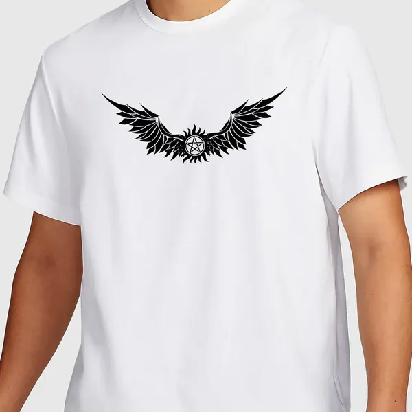 Mooch_Wale_Supernatural_Logo__Quick-Dri_T-shirt_For_Men