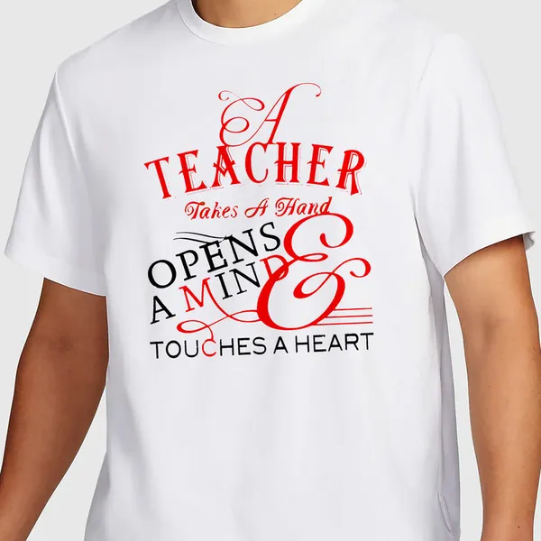 Mooch_Wale_Teacher_Takes_A_Hand_Opens_A_Mind_&_Touches_A_Heart__Quick-Dri_T-shirt_For_Men