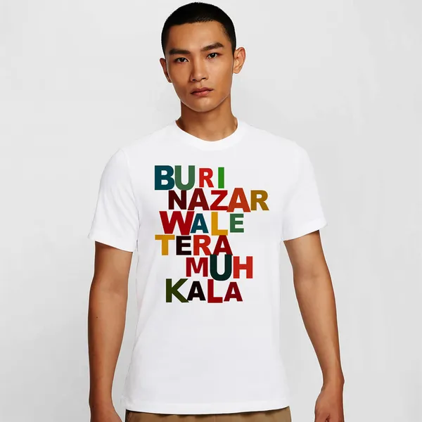Mooch_Wale_Buri_Nazar_Wale_Tera_Muh_Kala__Quick-Dri_T-shirt_For_Men