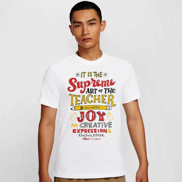 Mooch_Wale_The_Supreme_Art_Of_The_Teacher_Albert_Einstein_Quote__Quick-Dri_T-shirt_For_Men