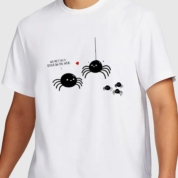 Mooch_Wale_We_Met_Each_Other_On_The_Web__Quick-Dri_T-shirt_For_Men
