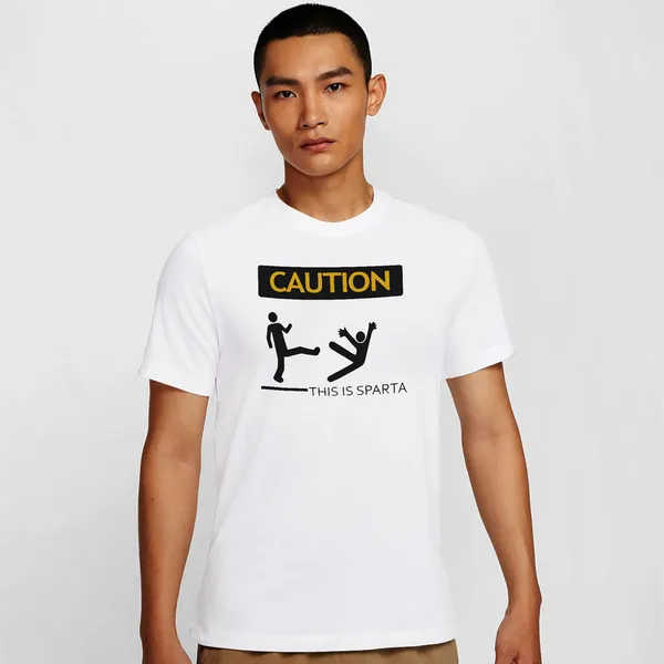 Mooch_Wale_Caution_This_Is_Sparta__Quick-Dri_T-shirt_For_Men
