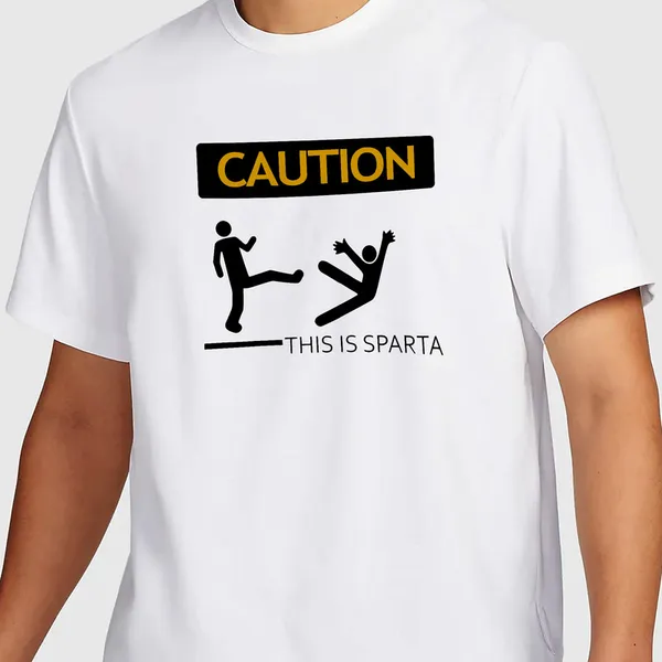 Mooch_Wale_Caution_This_Is_Sparta__Quick-Dri_T-shirt_For_Men