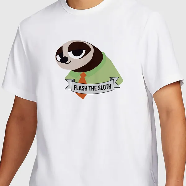 Mooch_Wale_Zootopia_Flash_The_Slotrh__Quick-Dri_T-shirt_For_Men