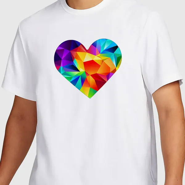 Mooch_Wale_Colorful_Geometric_Heart__Quick-Dri_T-shirt_For_Men