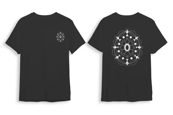 Pack_Of_1_Black_Tribal_Shield_180_GSM_Cotton_T-Shirt