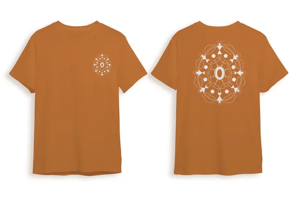 Pack_Of_1_Brown_Tribal_Shield_180_GSM_Cotton_T-Shirt