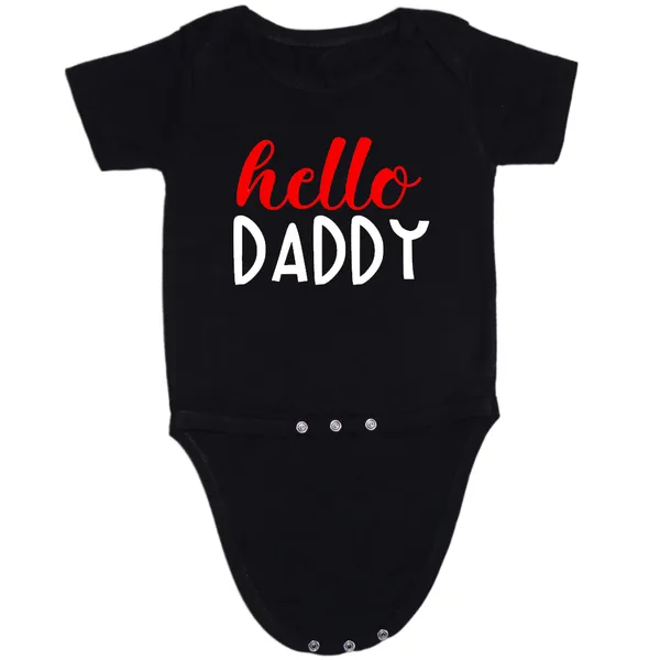 Black_Hello_Daddy_Cotton_Romper_For_6_To_12_Months