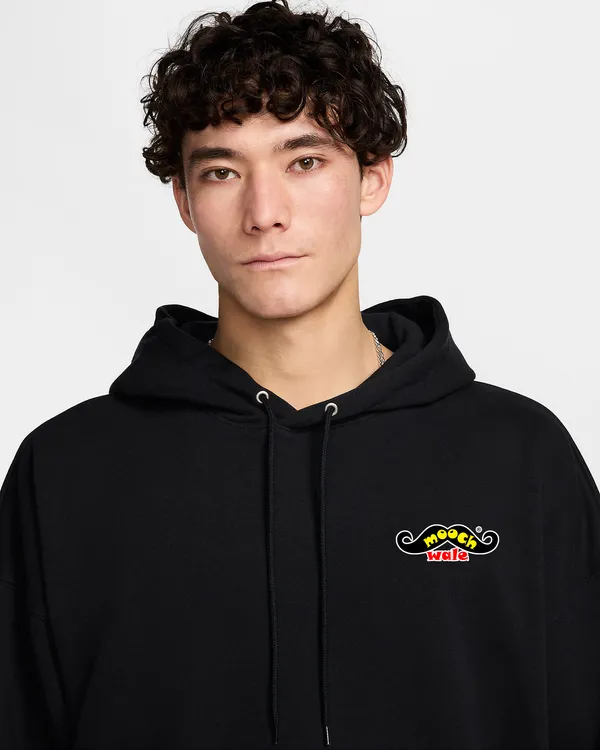 Cotton_Fleece_Solid_Black_Unisex_Hoodie_With_Kangaroo_Pocket