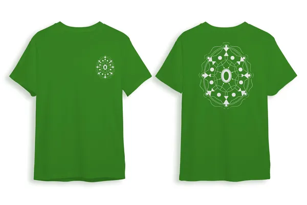 Pack_Of_1_Green_Tribal_Shield_180_GSM_Cotton_T-Shirt