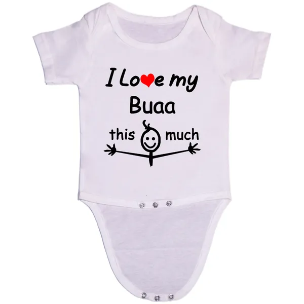 White_I_Love_My_Bua_Cotton_Romper_For_6_To_12_Months
