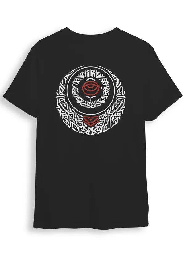Pack_Of_1_Black_&_Red_Evil_Eye_Comfortable_180_GSM_Cotton_T-Shirt
