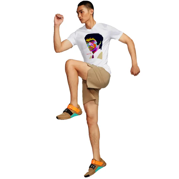 White_Bruce_Lee_Art__Quick-Dri_T-Shirt_For_Men