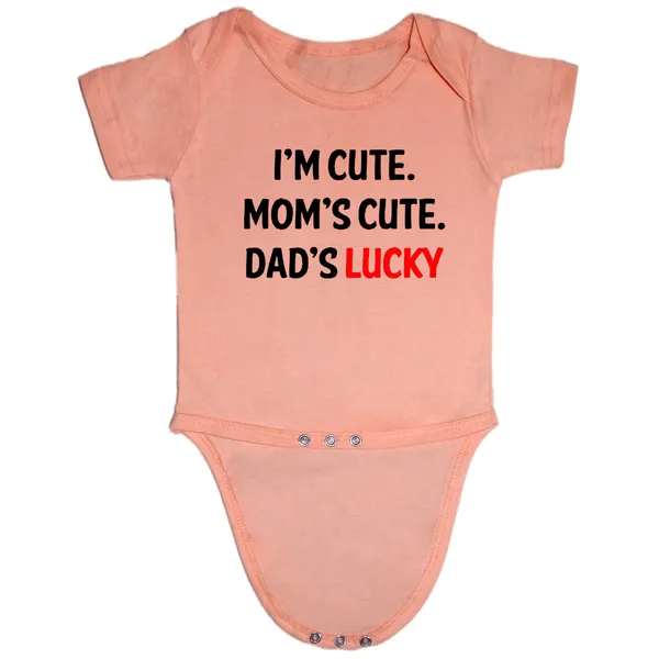 Peach_Im_Cute_Moms_Cute_Dads_Lucky_Cotton_Romper_For_6_To_12_Months