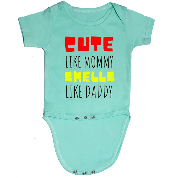 Turquoise_Cute_Like_Mommy_Smells_Like_Daddy_Cotton_Romper_For_6_To_12_Months