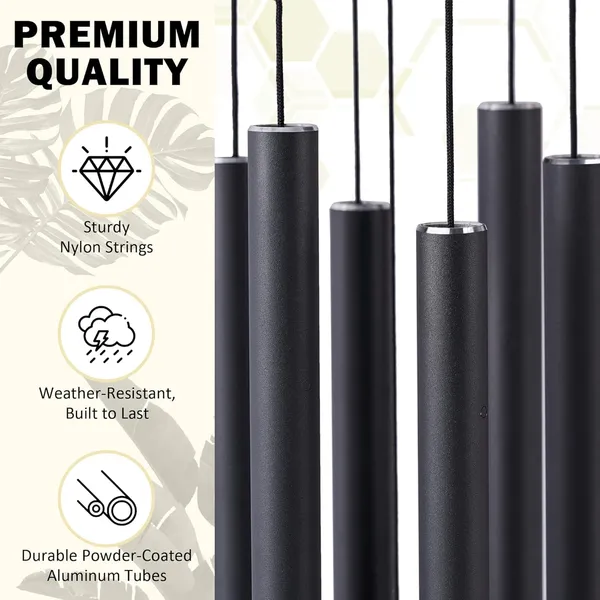 32_inch_Outdoor_&_Indoor_Black_Wind_Chime_|_Tree_of_Life_Design_|_Feng_Shui_Home_Decor_for_Positive_Energy,_Luck_&_Calmness_|_Luxury_Metal_Wind_Bells