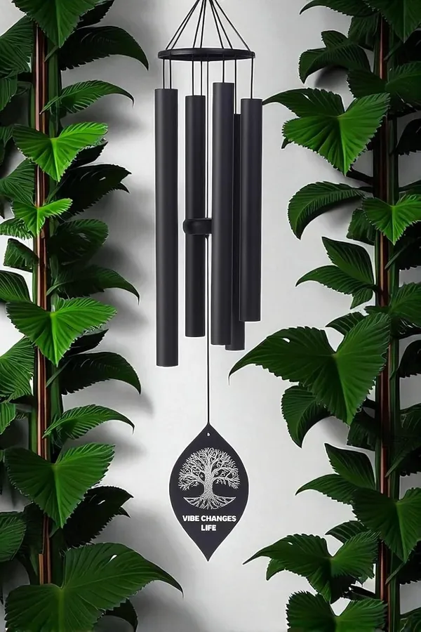 32_inch_Outdoor_&_Indoor_Black_Wind_Chime_|_Tree_of_Life_Design_|_Feng_Shui_Home_Decor_for_Positive_Energy,_Luck_&_Calmness_|_Luxury_Metal_Wind_Bells
