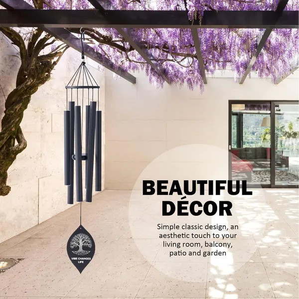 32_inch_Outdoor_&_Indoor_Black_Wind_Chime_|_Tree_of_Life_Design_|_Feng_Shui_Home_Decor_for_Positive_Energy,_Luck_&_Calmness_|_Luxury_Metal_Wind_Bells