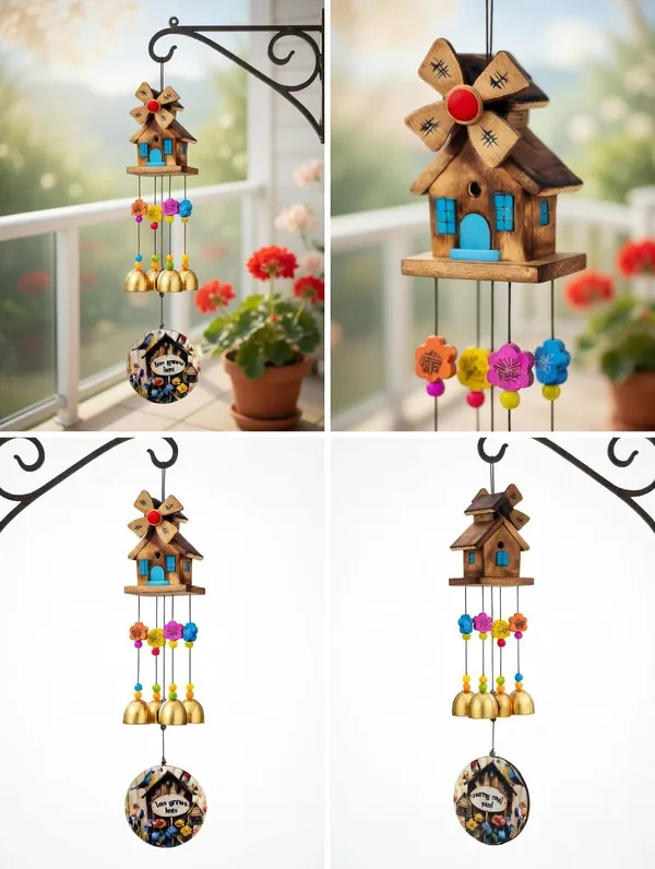 4_Bell_Wind_Chime_for_Balcony_Decoration,_'Love_Grows_Here'_Pendant,_Garden,_Terrace_Decor