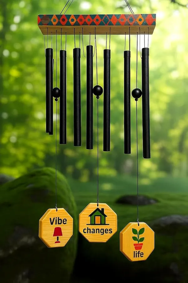 Decorative_Wooden__Wind_Chime_with_Geometric_Design_&_Heavy_Black_12_Tubes_–_Colorful_Tribal_Pattern_Top,_Pearl_Beads_–_Outdoor_Garden_Hanging_Decor