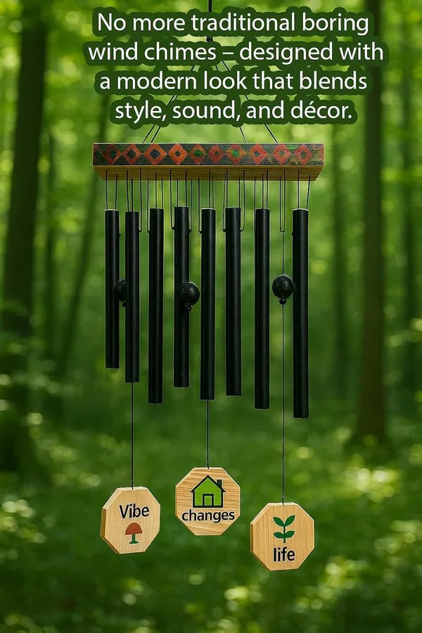 Decorative_Wooden__Wind_Chime_with_Geometric_Design_&_Heavy_Black_12_Tubes_–_Colorful_Tribal_Pattern_Top,_Pearl_Beads_–_Outdoor_Garden_Hanging_Decor