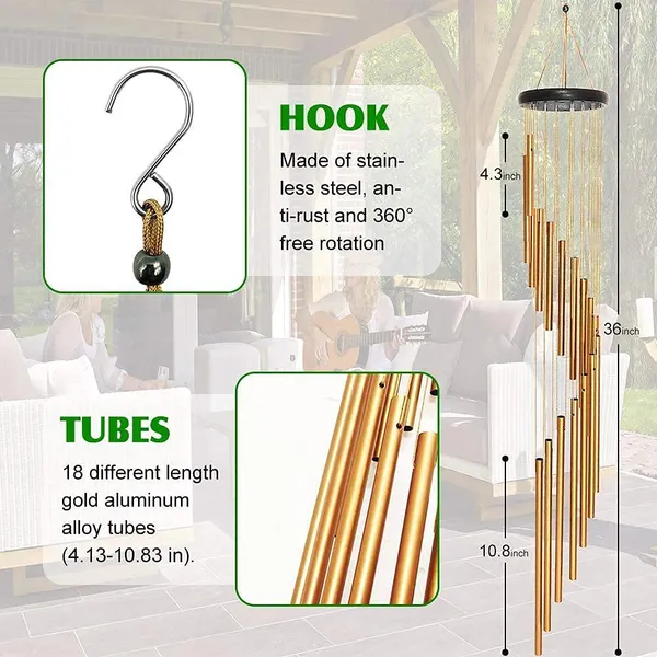Golden_18_pipes_Wind_Chimes_For_Home_Decor