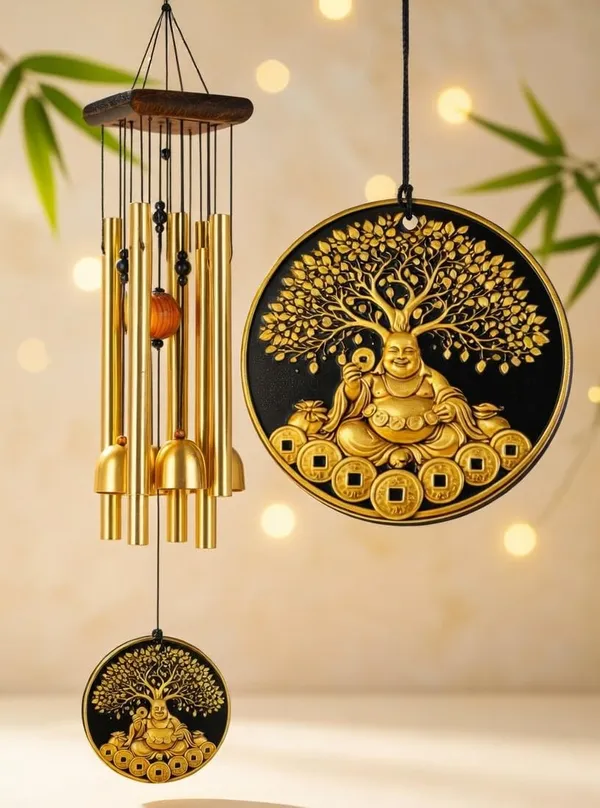 Laughing_Budha_with_fenshui_Coin_Wind_Chimes_for_Home_Balcony_Decoration_Items_-_(Pipes_&_Hanging_Bells)