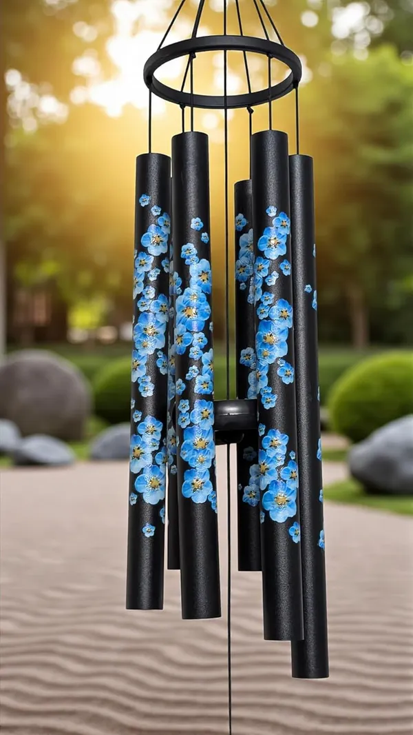 Paradigm_Pictures_Big_Wind_Chimes_30.5_Inch_|_Black_6_Pipe_Wind_Chime_for_Home_Positive_Energy,_Luck_&_Prosperity_|_Designer_Floral_Metal_Wind_Bell