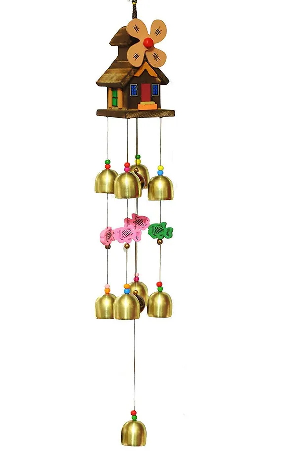 Wooden_House_8_bells_wind_chime_design_for_balcony