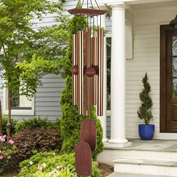 Golden_Deep_Tone_Wind_Chimes_Outdoor_for_Patio,_Garden,_Yard,_Home_(36_Inch_Golden_Wind_Chime)