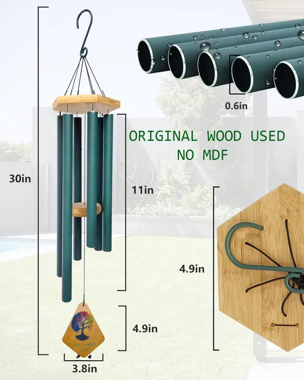 Forest_Green_30.5-Inch_Big_Wind_Chimes_for_Home_&_Balcony