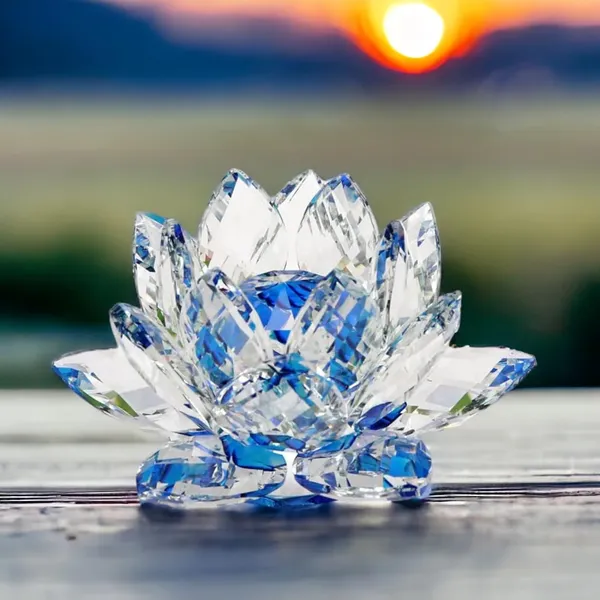 Blue_Clear_Feng_Shui_Crystal_Lotus_Flower_?_Positive_Energy_&_Good_Luck_(8_x_8_x_6.6_cm)