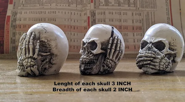 Three_Wise_Monkeys_White_Skull_Decor_Set_(Length_3_*Breadth_2_INCH_)