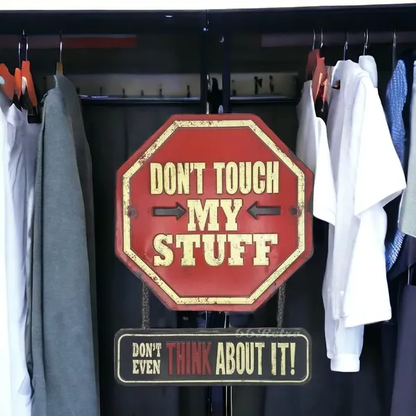 Multicolor_'Don't_Touch_My_Stuff'_Metal_Wall_Hanging_?_Fun_Decor_&_Gift_for_Hostel_Rooms