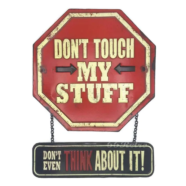 Multicolor_'Don't_Touch_My_Stuff'_Metal_Wall_Hanging_?_Fun_Decor_&_Gift_for_Hostel_Rooms