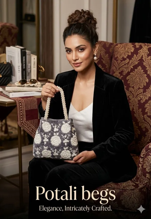 Handwrok_Embroider_designer_vintage-inspired_handbag_featuring_striking_contrast_and_intricate_detailing