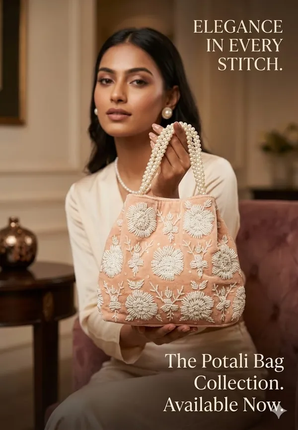 Handwrok_Embroider_designer_vintage-inspired_handbag_featuring_striking_contrast_and_intricate_detailing