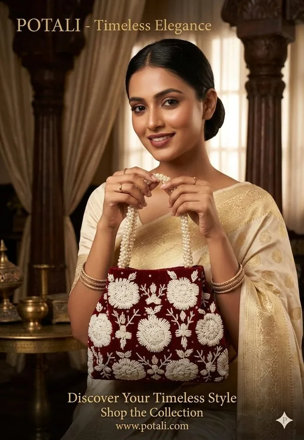 Handwrok_Embroider_designer_vintage-inspired_handbag_featuring_striking_contrast_and_intricate_detailing