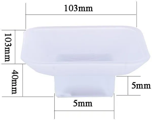 White_Soap_Dish_For_Washroom_Or_Kitchen_Simply_Place_Where_Want_No_Need_To_Screw/Fitting_Made_By_Glass