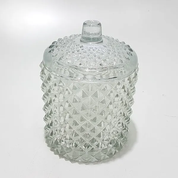 Clear_Diamond_Finish_Royal_Kitchen_Storage_Food_Jar_(Crystal_Cut)