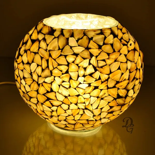 Yellow_Handicraft_Table_Lamp_For_Home_Decoration