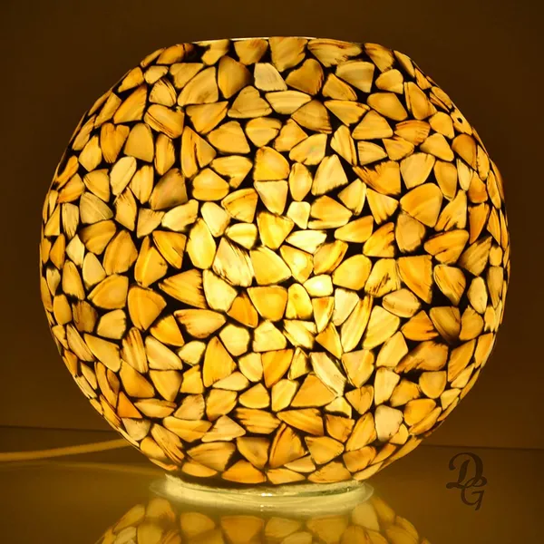 Yellow_Handicraft_Table_Lamp_For_Home_Decoration