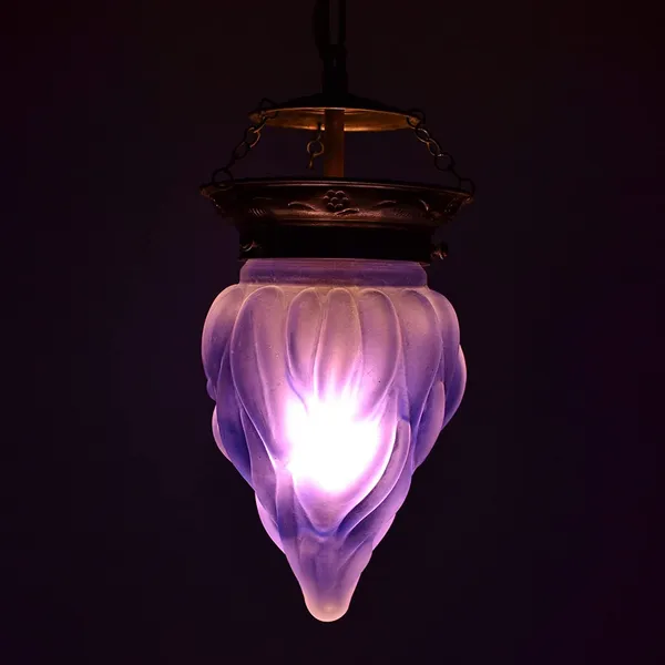 Purple_Flame_Shaped_Glass_Pendant_Frosted_Hanging_Lamp_(Small)