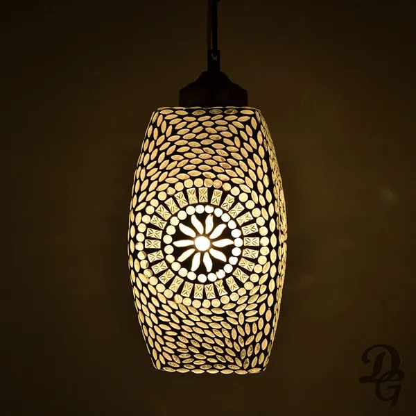 White_Mosaic_Glass_Hanging_Pendant_Handicraft_Turkish_Lamp_WhiteCorded-Electric