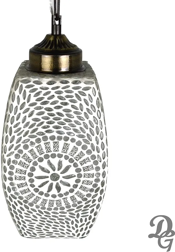 White_Mosaic_Glass_Hanging_Pendant_Handicraft_Turkish_Lamp_WhiteCorded-Electric