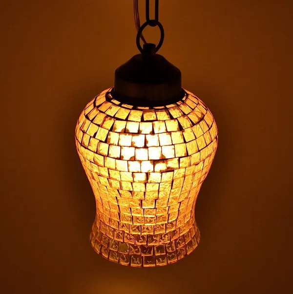 Beige_Made_In_India_Bell_Shaped_Glass_40_Watts_Pendant/Hanging_Turkish_Lamp